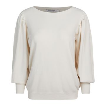 Summum Puffy sleeve sweater basic knit (7s5507) Off White  foto 1