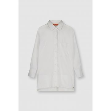 Rino Pelle Long sleeve oversized blouse Wit foto 1