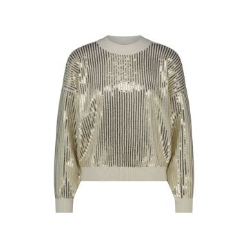 Studio Anneloes Shelby sequins pullover Off White  foto 1