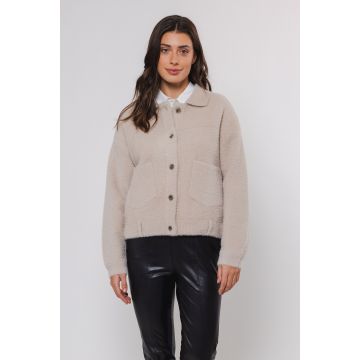 Rino Pelle Boxy jacket Beige foto 1