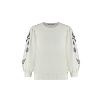 Studio Anneloes Hollie embroidery pullover Off White  foto 1