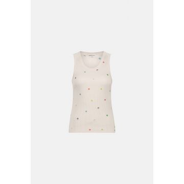 Fabienne Chapot Tanja Jersey Embro Tank Off White  foto 1