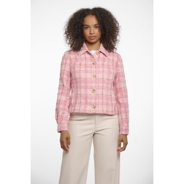 Rino Pelle Tweed jacket Roze foto 1
