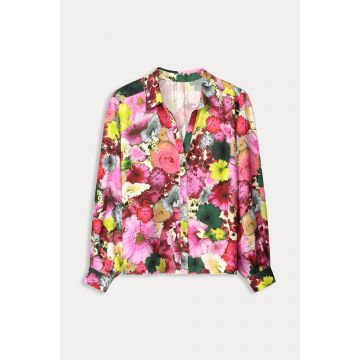 POM Amsterdam BLOUSE - Satin Love Bouquet Multi Colour foto 1