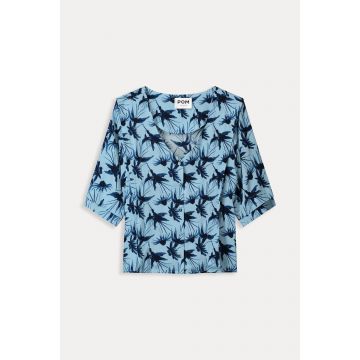 POM Amsterdam BLOUSE - Artisan Blue Blauw foto 1