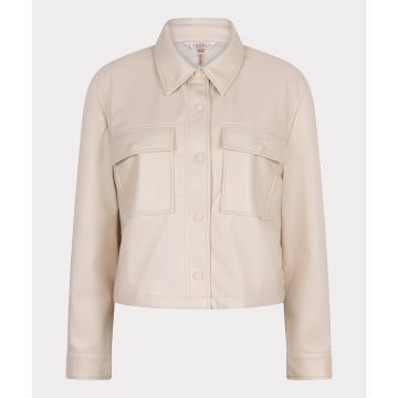 EsQualo Jacket super soft vegan leather Zand foto 1