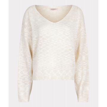 EsQualo Sweater boxy slub ombre Beige foto 1