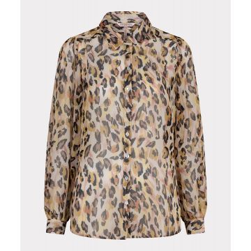 EsQualo Blouse basic Leopard Dream Multi Colour foto 1