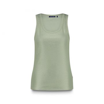 Summum Rib tanktop cotton rib Groen foto 1