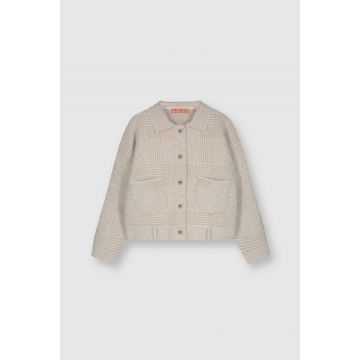 Rino Pelle Boxy jacket Beige foto 1