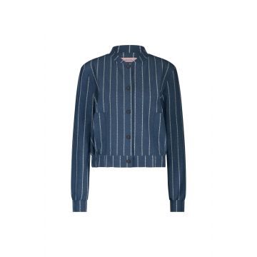 Studio Anneloes Benny pinstripe jacket Blauw foto 1