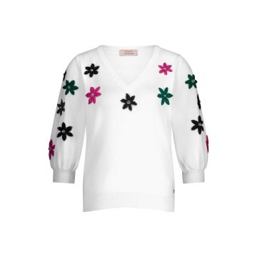 Studio Anneloes Lenthe flower pullover Off White  foto 1