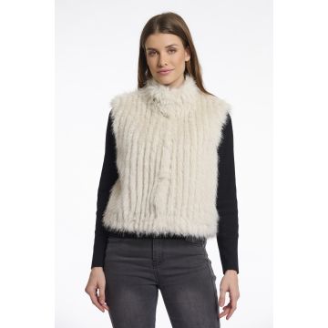 Rino Pelle Gilet with closure Beige foto 1