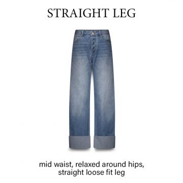 Summum Straight jeans vintage cotton twill Blauw foto 1