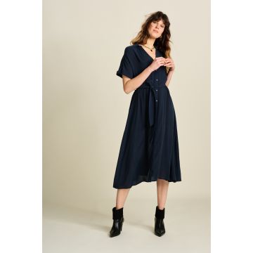 POM Amsterdam DRESS - Lynn Dark Navy Blauw foto 1