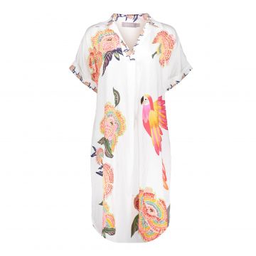 Geisha Dress birds and flowers Wit foto 1