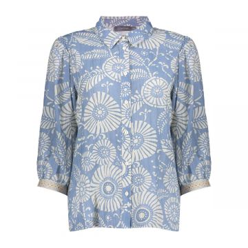 Geisha Blouse Blauw foto 1