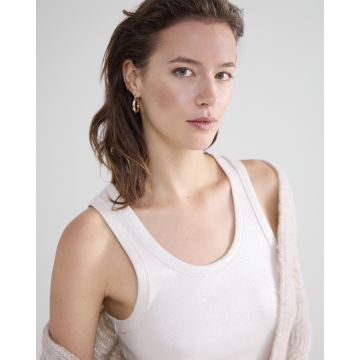Summum Rib tanktop cotton rib Off White  foto 1
