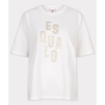 EsQualo T-shirt wide EsQualo Off White  foto 1
