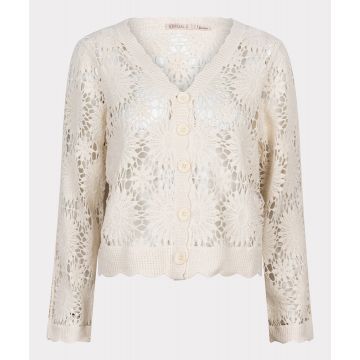 EsQualo Cardigan crochet Crème foto 1