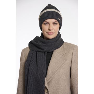 Rino Pelle Knitted beanie Antraciet foto 1