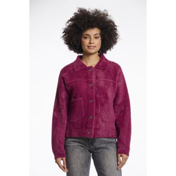 Rino Pelle Boxy jacket Paars foto 1