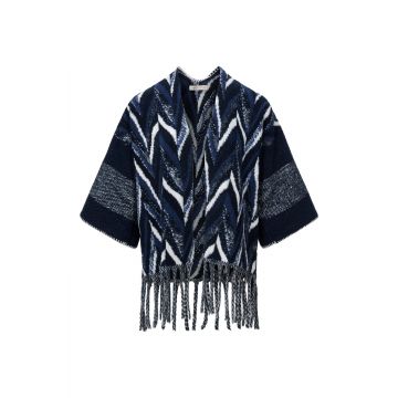 Dreamstar Poncho Zig-Zag Blauw foto 1