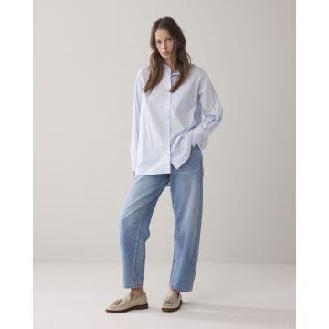 Summum Blouse Crispy poplin Blauw foto 1