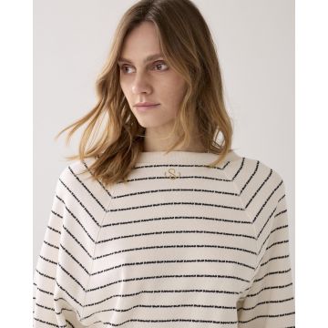 Summum Jersey Striped sweat Off White  foto 1