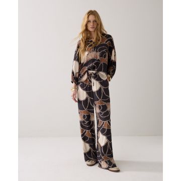 Summum Trousers All over twill satin Multi Colour foto 1