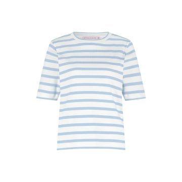 Studio Anneloes Annika stripe t-shirt Off White  foto 1