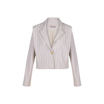 Studio Anneloes Clio bonded pinstripe jacket Kit foto 1