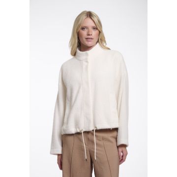 Rino Pelle Boxy jacket with closure Wit foto 1