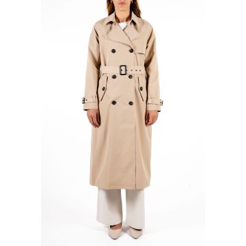 Rino Pelle Double breasted coat Beige foto 1