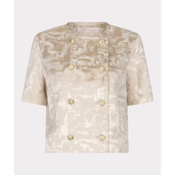 EsQualo Jacket s/slve jacquard Beige foto 1