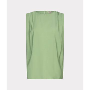 EsQualo Top crinkle modal Groen foto 1