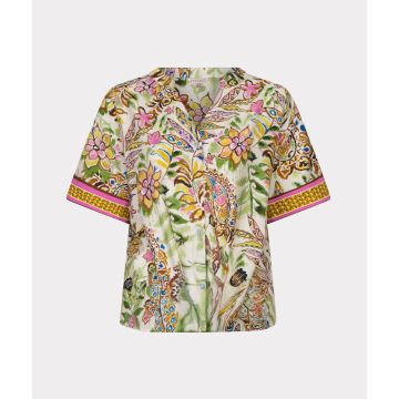 EsQualo Blouse Jungle print Multi Colour foto 1