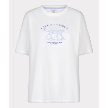 EsQualo T-shirt wide 'animal' Blauw foto 1