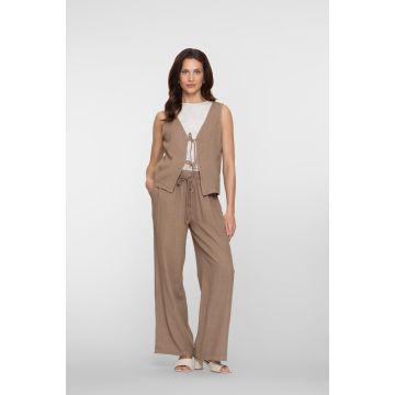 Geisha Pants linen Camel foto 1