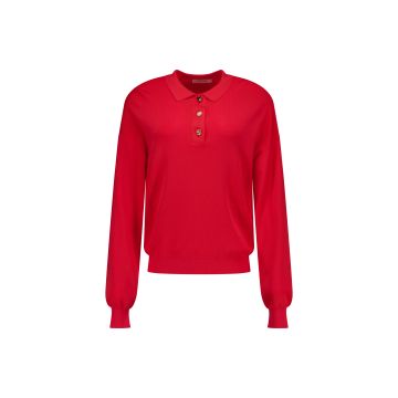Studio Anneloes Pelin fancy button polo Rood foto 1