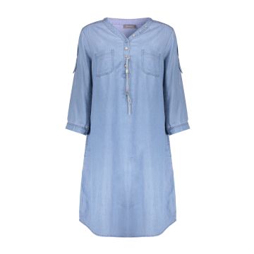 Geisha Dress lyocell ropes Blauw foto 1