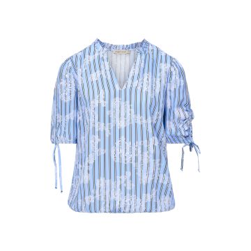 Dreamstar blousetop STREEP Blauw foto 1