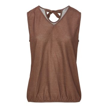 Dreamstar singlet LUREX RIB Bruin foto 1