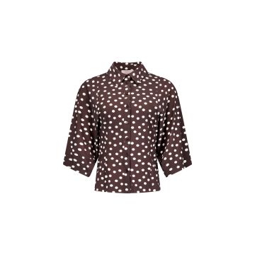 Studio Anneloes Fabienne dot blouse Espresso foto 1