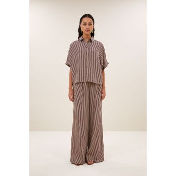 By-Bar sunny stripe blouse Rood foto 1