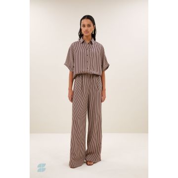 By-Bar celin stripe pants Rood foto 1
