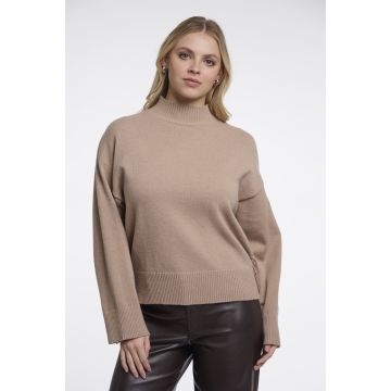 Rino Pelle Pullover with fringes Beige foto 1