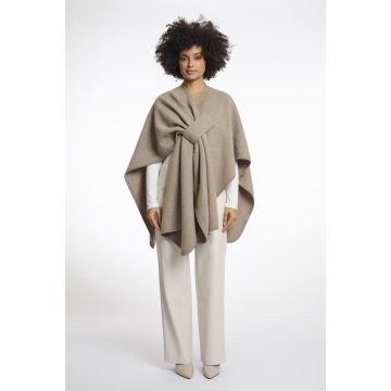 Rino Pelle Woven cape Zand foto 1