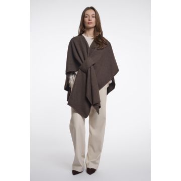 Rino Pelle Woven cape Bruin foto 1