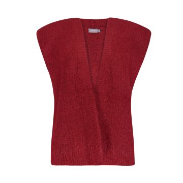 Geisha Gilet knitted Rood foto 1